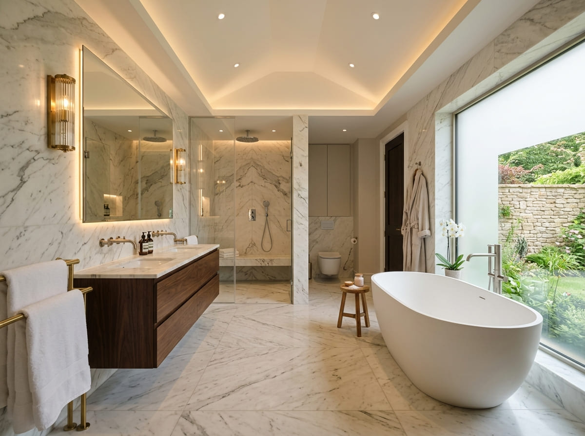 Custom bathroom renovation